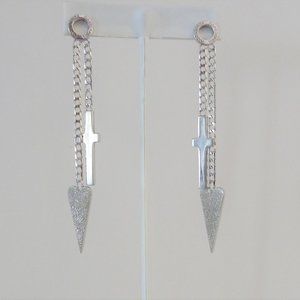 Pianegonda Heart & Cross Chain Sterling Silver Lon